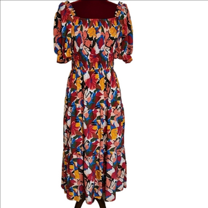 Floral Multicolor Maxi Dress Size Large